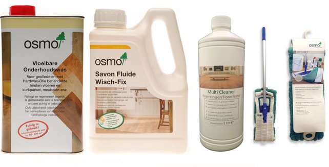 Actiepakket 3 = 1 Onderhoudswas 3029 + 1 Wisch Fix 8016 + 1 Eco Multi Cleaner + 1 Opti Set