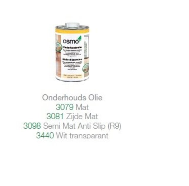 Onderhoudsolie (kies uw type)