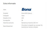 Schuurband Bona 8300 maat 200x750mm Schuurband Bona 8300 maat 200x750mm