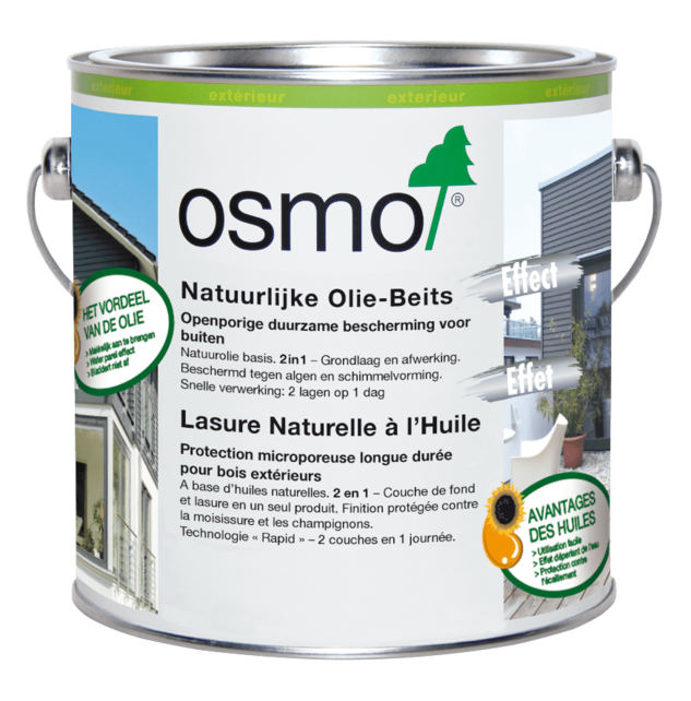 Natuurlijke Olie Beits Effekt (Zilver Kleuren)