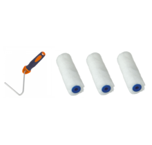 3 Mini paint roller for paint and oil etc. incl bracket ACTION!