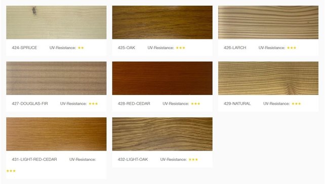 UV Protection Oil (click for colors and options)