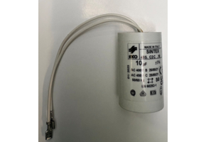 Condensator 10uF draad aansluiting