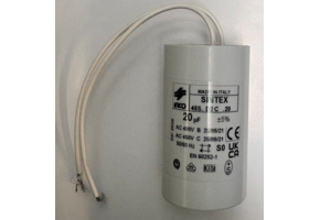 Condensator 20uF draad aansluiting