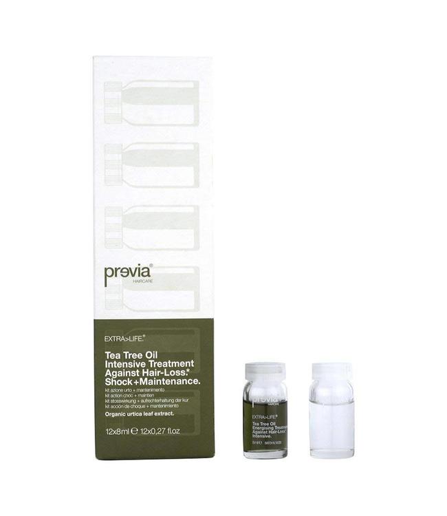 Previa  Extra>Life Tea Tree Oil Treatment against Hair Loss - Shock + Maintenance 12x8ml