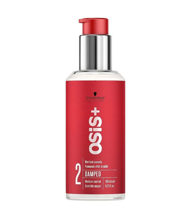 Schwarzkopf Osis Damped Wet Look Pomade Medium Control 200ml