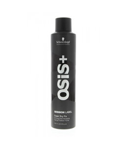 Schwarzkopf Osis Session Label Super Dry Fix Strong Hold HairSpray 300ml