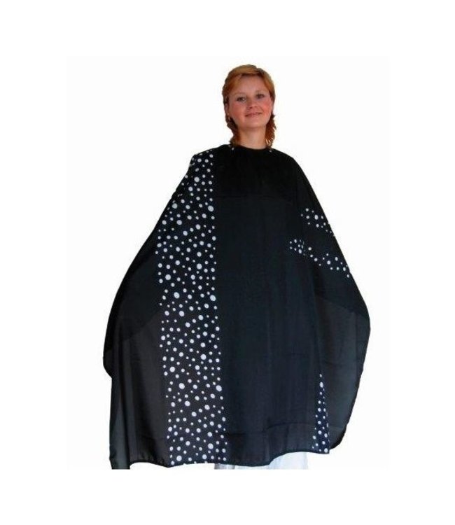 Nebur Kapmantel Maxi Retro Zwart-Blauw