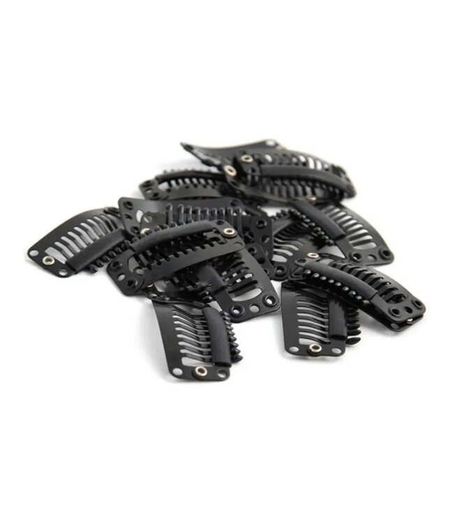 Balmain DoubleHair Clips small 10pcs Black