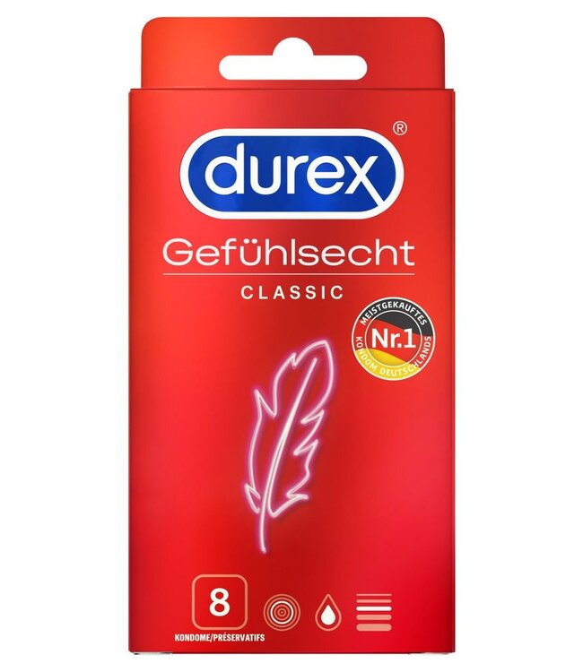 Durex Gefuhsecht Classic 8 Condooms