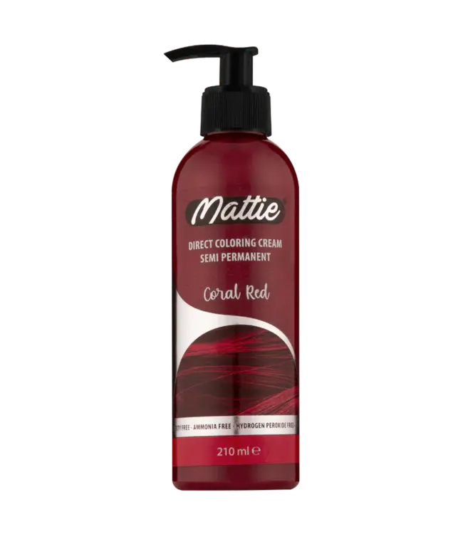 Mattie Coral Red - Direct Vegan Kleurcrème Semi-Permanent 210ml