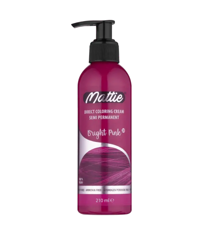Mattie Bright Pink - Direct Vegan Kleurcrème Semi-Permanent 210ml
