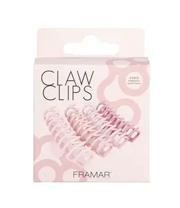 Framar Claw Clips Haarklemmen Blush 4 stuks