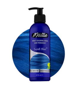 Mattie Sweet Blue- Direct Vegan Coloring Cream Semi-Permanent 210ml