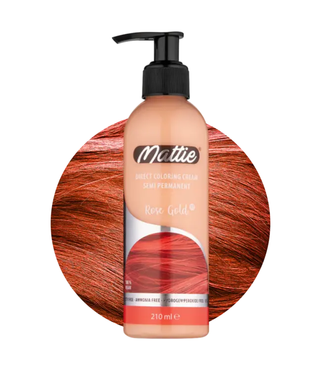 Mattie Rose Gold - Direct Vegan Coloring Cream Semi-Permanent 210ml