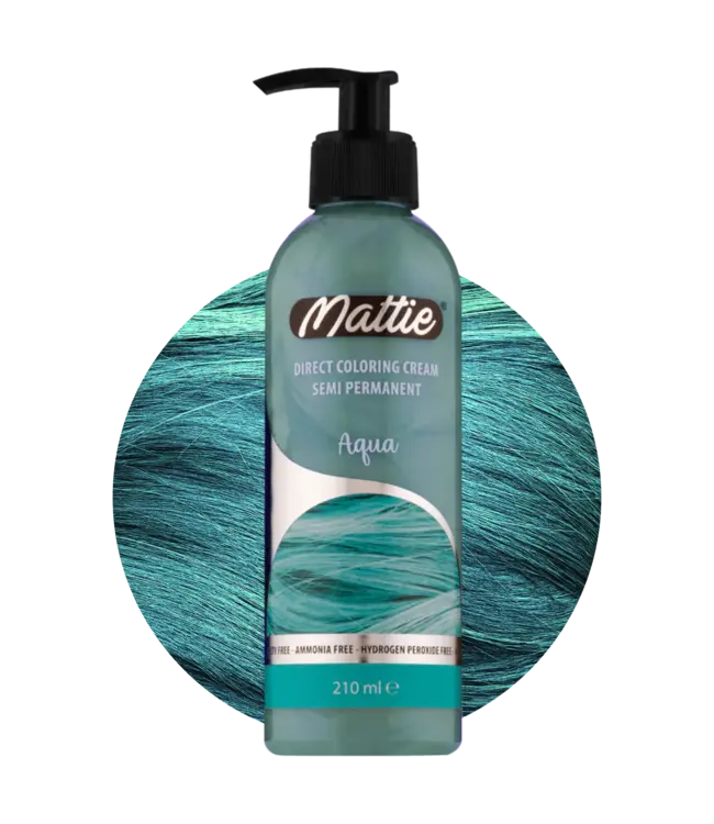 Mattie Aqua - Direct Vegan Coloring Cream Semi-Permanent 210ml