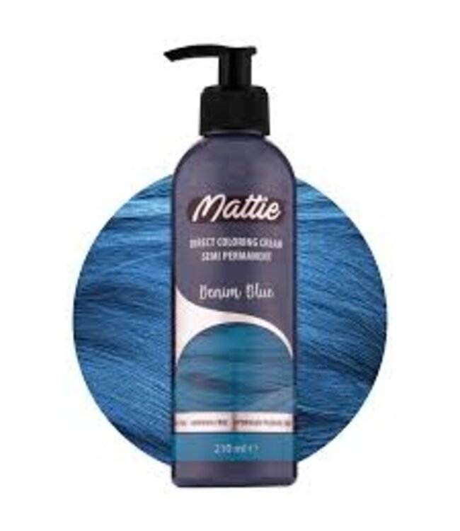 Mattie Denim Blue - Direct Vegan Coloring Cream Semi-Permanent 210ml