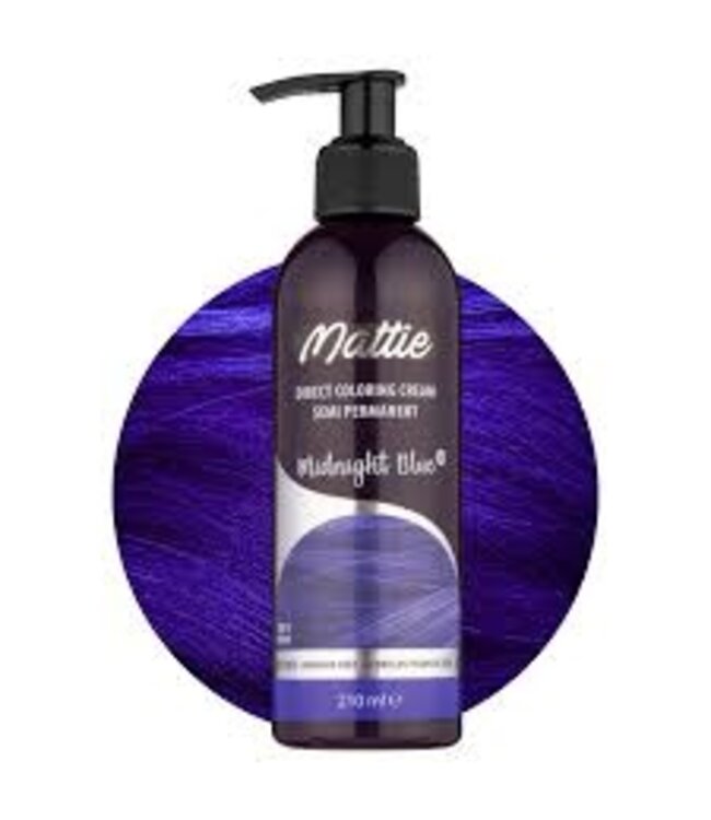 Mattie Midnight Blue - Direct Vegan Coloring Cream Semi-Permanent 210ml