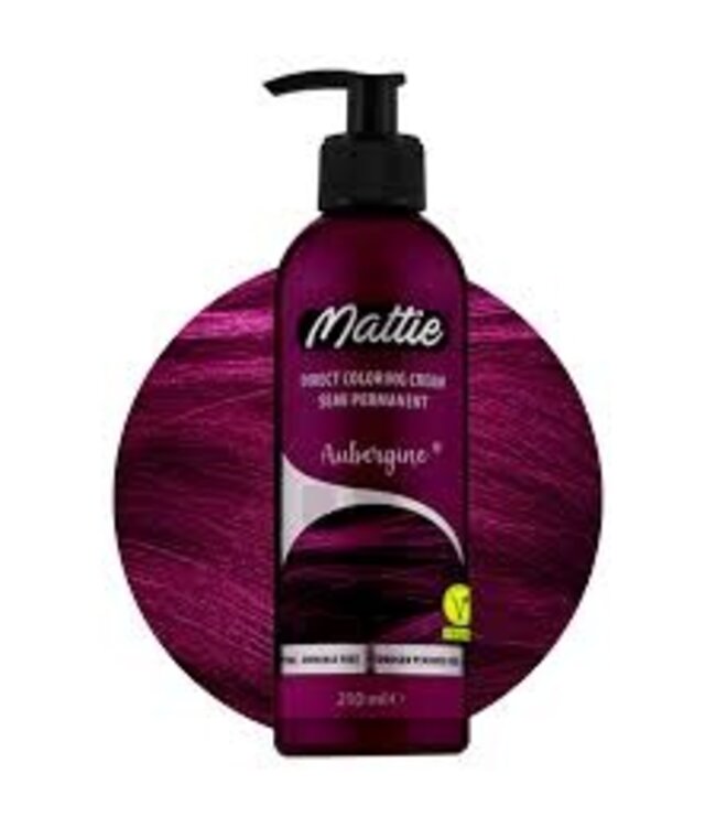 Mattie Aubergine - Direct Vegan coloring cream Semi-permanent 210ml