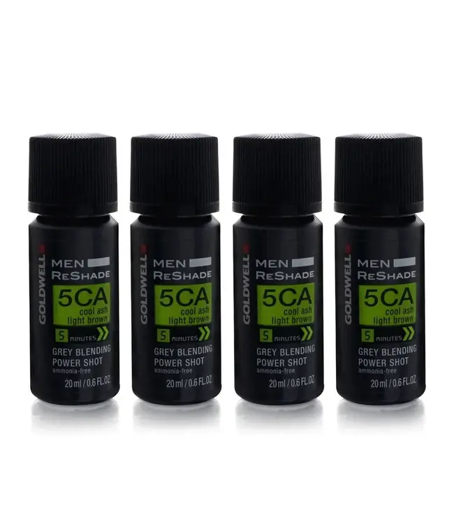 Goldwell Men Reshade Grey Blending Power Shot 4CA Cool Ash Mid Brown 4x20ml