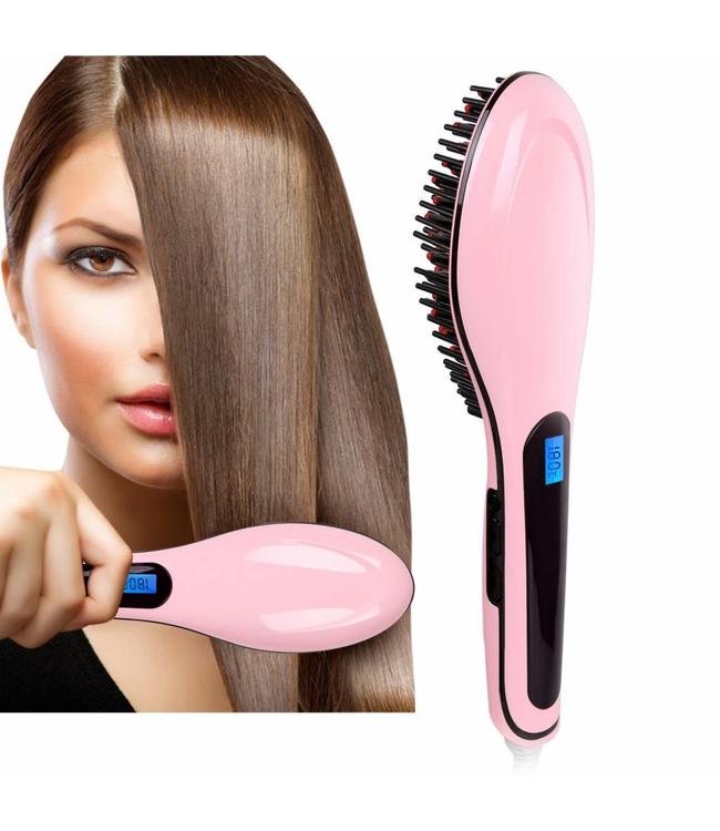 Digital Hair Straightener Brush