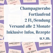 Champagner Abo Fortlaufend - 2 Flaschen pro Sendung