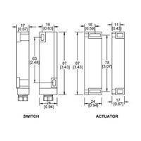 Berührungsloser magnetischer Sicherheitsschalter MS1