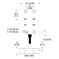 Non-contact magnetic safety switch MS4