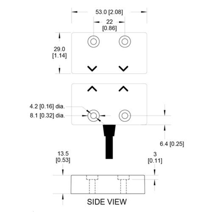 Mechan Controls Magnetischer berührungsloser Edelstahl-Sicherheitsschalter MS4-SS