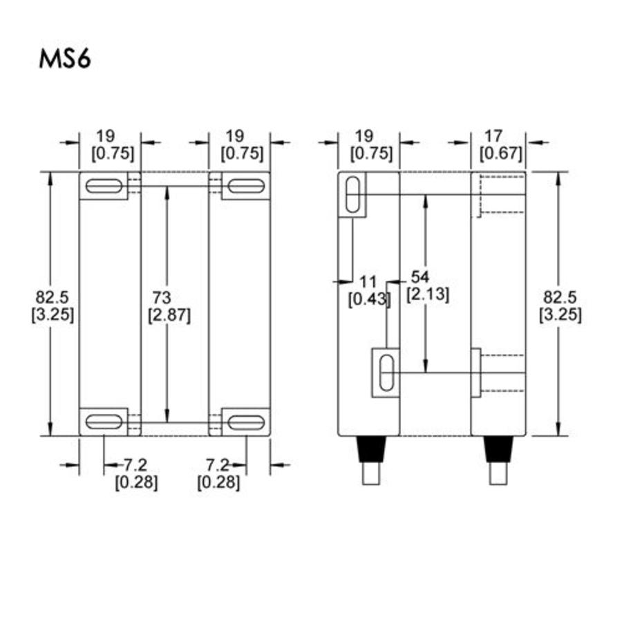Magnetische contactloze veiligheidsschakelaar MS6
