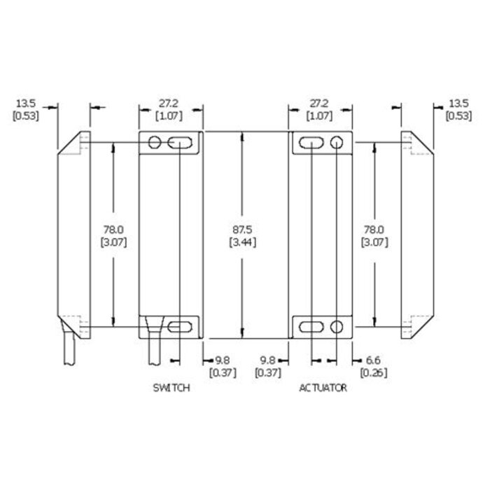 Mechan Controls Magnetisch gecodeerde contactloze veiligheidsschakelaar MS7