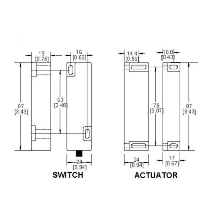 Mechan Controls Elektronisch codierter berührungsloser Sicherheitssensor SS-S