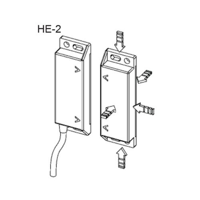 Mechan Controls Non-contact magnetically coded safety sensor HE2
