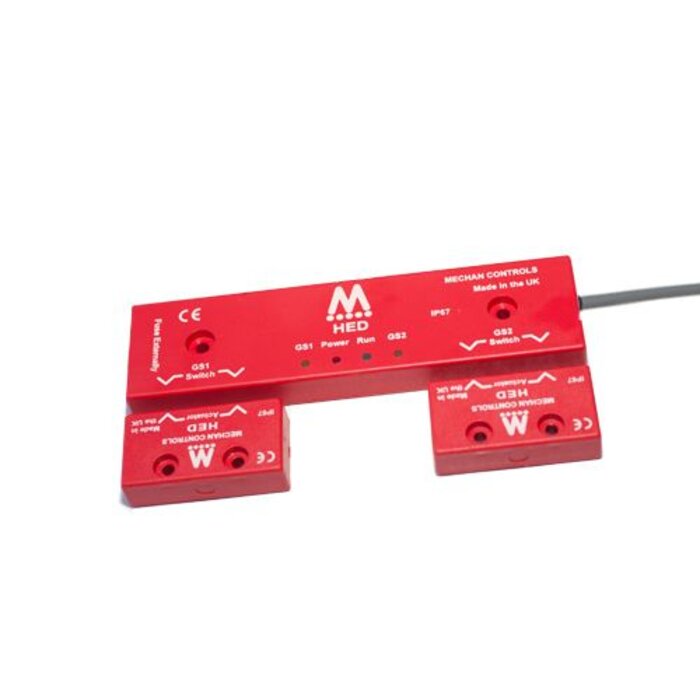 Mechan Controls Magnetisch gecodeerde dubbele contactloze veiligheidsschakelaar HED