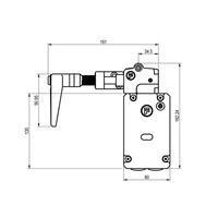 Extreme robust handle operated aluminium safety interlock switch PLe
