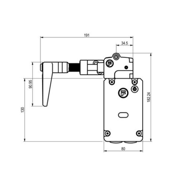 Fortress Interlocks Extreme robust handle operated aluminium safety interlock switch PLe