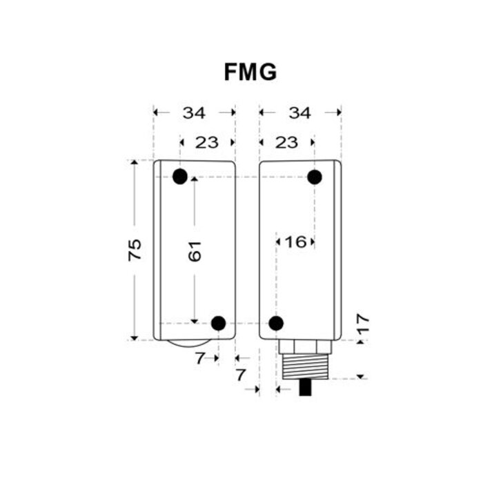 Mechan Controls Electronically coded non-contact safety switch F-TYP