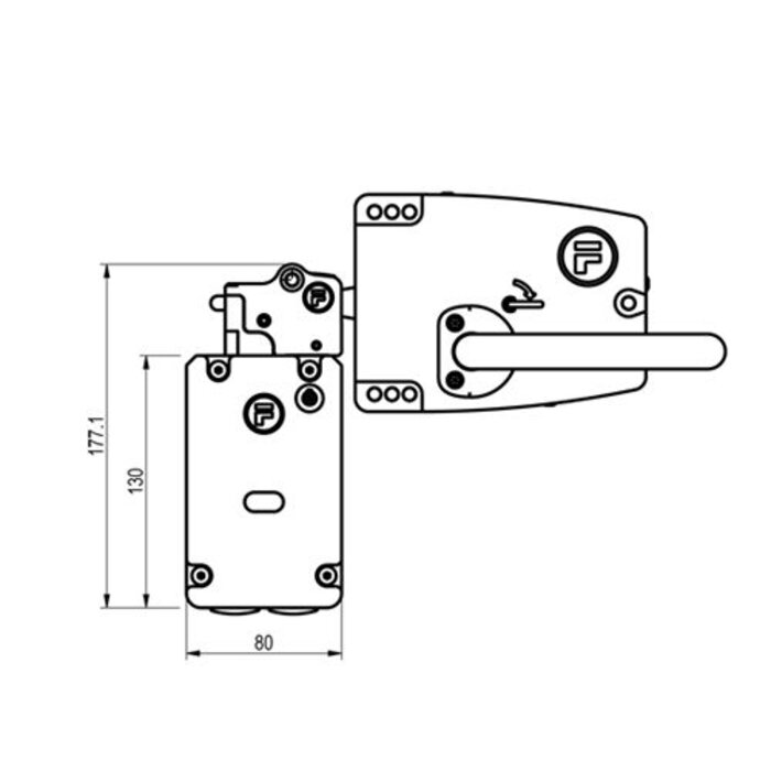 Fortress Interlocks Extreme robust door handle operated steel safety interlock switch PLe