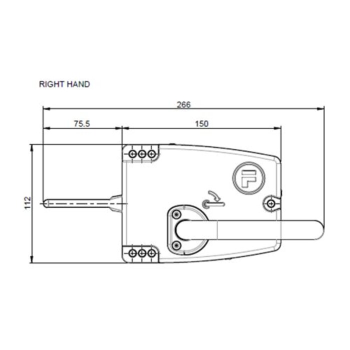 Fortress Interlocks Extreme robust door handle operated steel safety interlock switch PLe