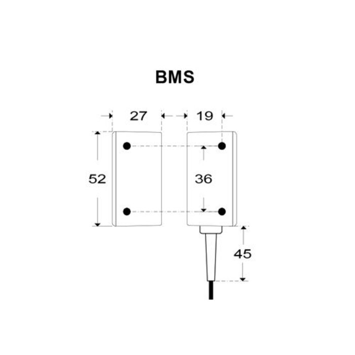 Mechan Controls Elektronisch gecodeerde contactloze veiligheidsschakelaar B-TYP