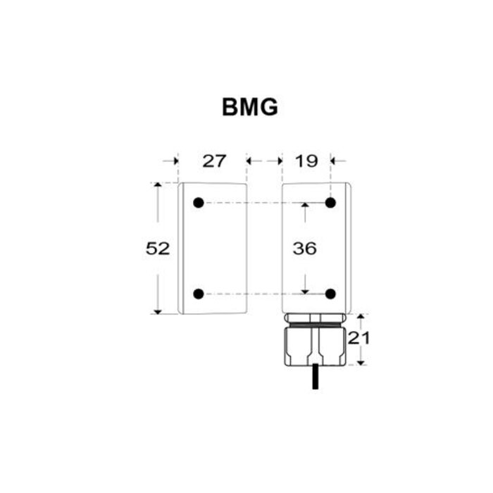Mechan Controls Elektronisch codierter berührungsloser Sicherheitsschalter B-TYP