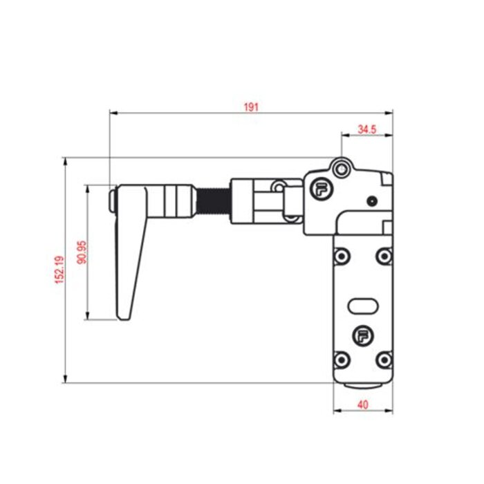 Fortress Interlocks Sehr robuster Sicherheitsschalter aus Metall mit Griffbetätiger PLe