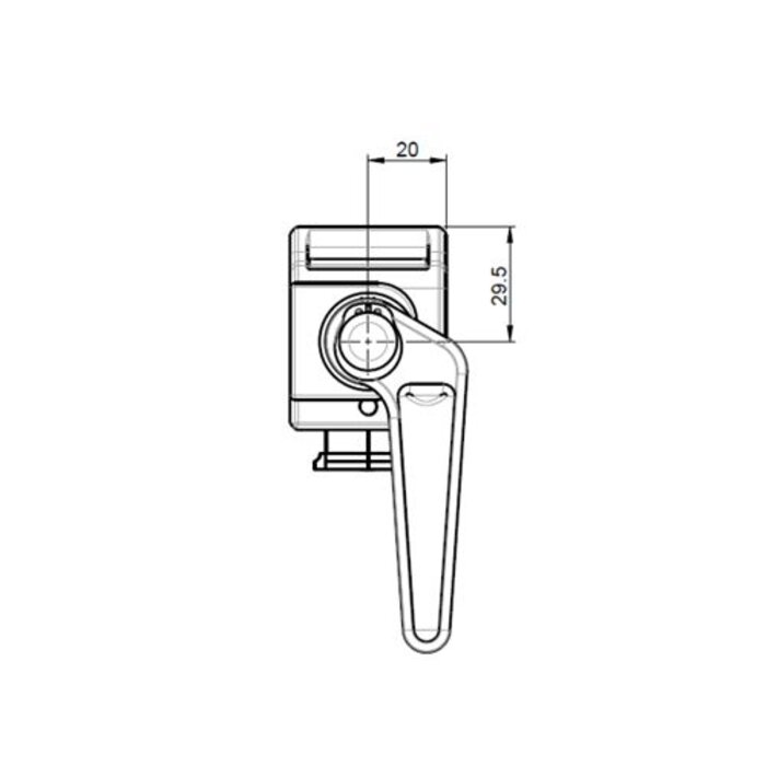 Fortress Interlocks Handle actuator and head MA2M6
