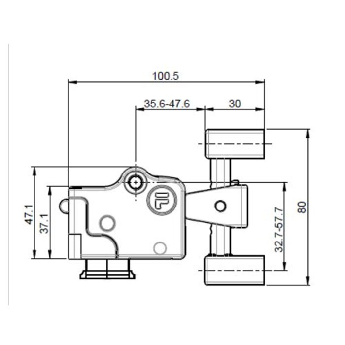 Fortress Interlocks Tongbediende kop en tong TA2T6