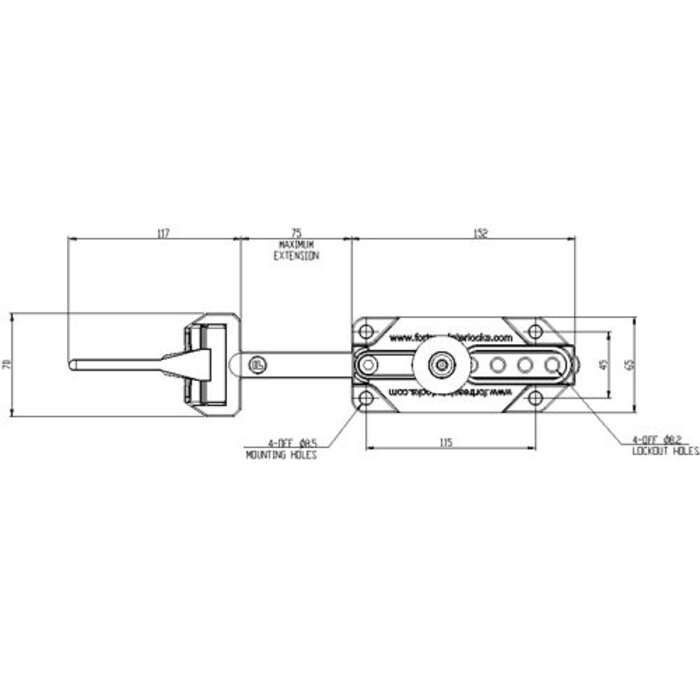 Fortress Interlocks Schuifgrendel TI