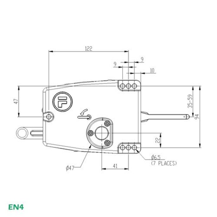 Fortress Interlocks Türgriffbetätiger EN