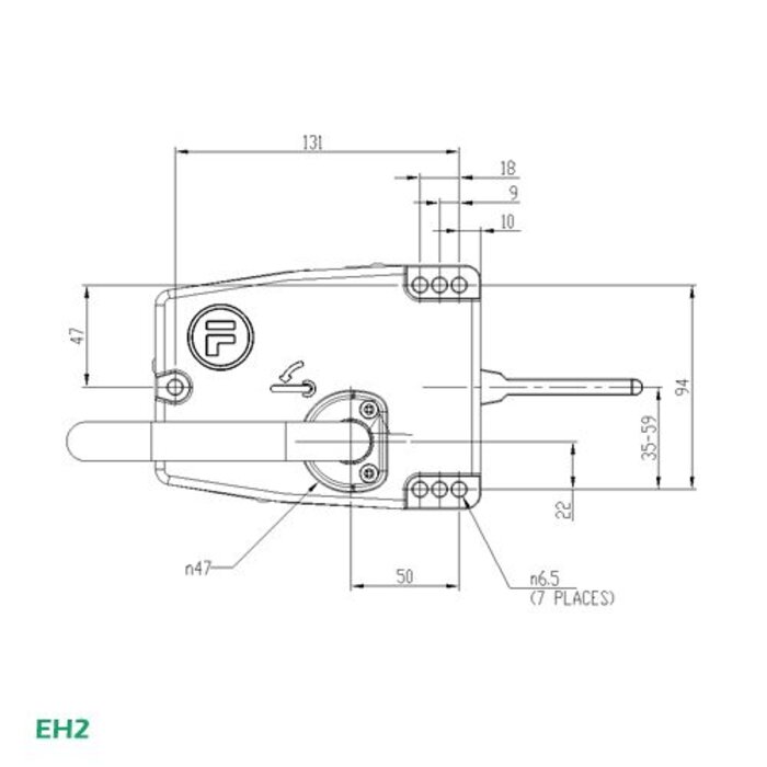 Fortress Interlocks Door handle EH