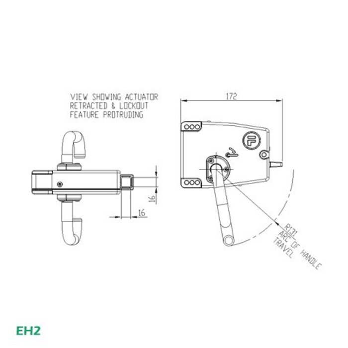 Fortress Interlocks Door handle EH