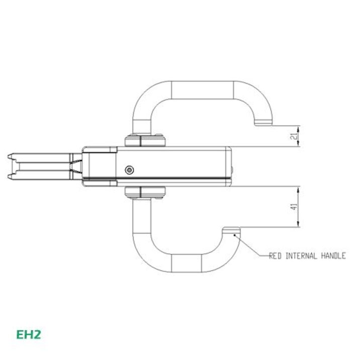Fortress Interlocks Door handle EH
