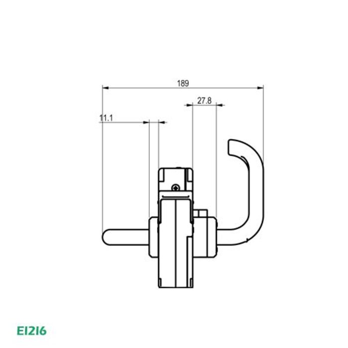 Fortress Interlocks Türgriffbetätiger und Kopfmodul EI2I6 - EI4I6